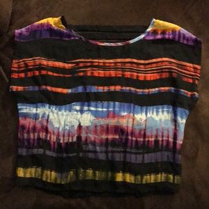 Sheer black crop top